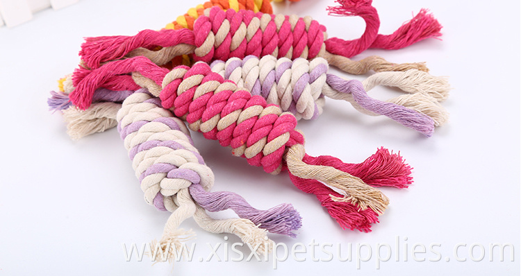 factory sell candy cotton rope chew pet toy for dog